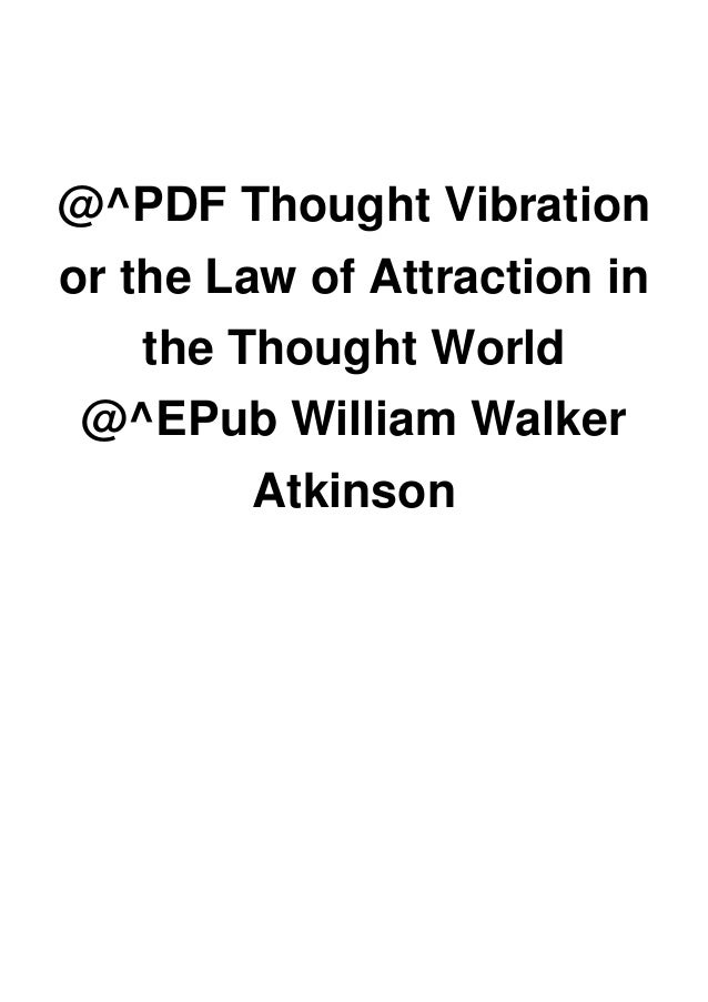 Thought Vibration Pdf